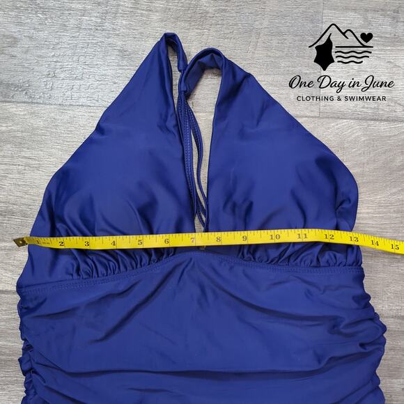 You Di An V Neck Tummy Control One Piece Swimsuit Size L - Picture 3 of 5